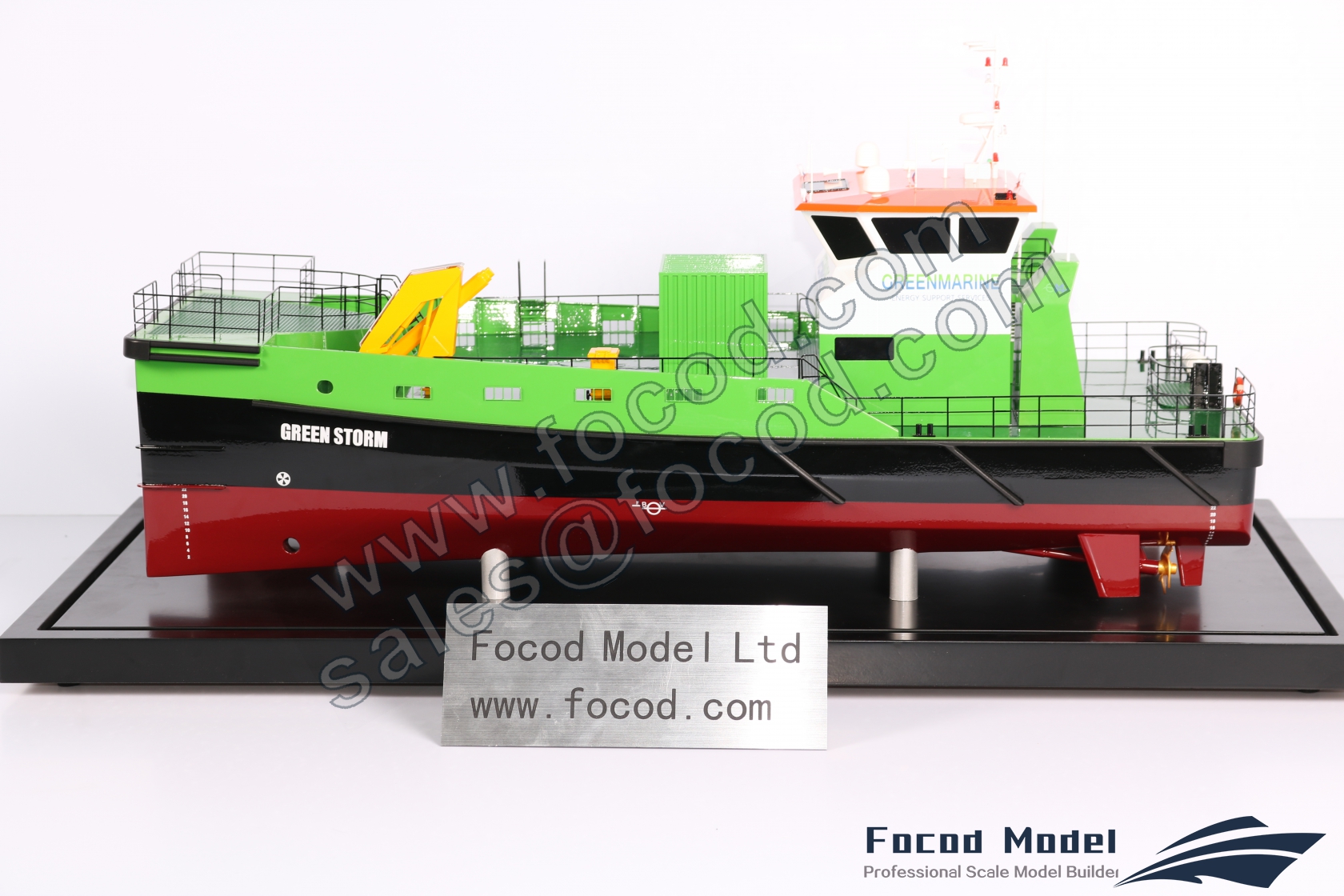custom made model of 25.8m Offshore Supply Ship